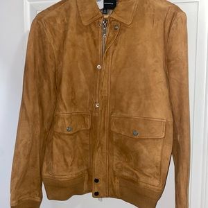 **BRAND NEW** Club Monaco Suede Bomber Jacket